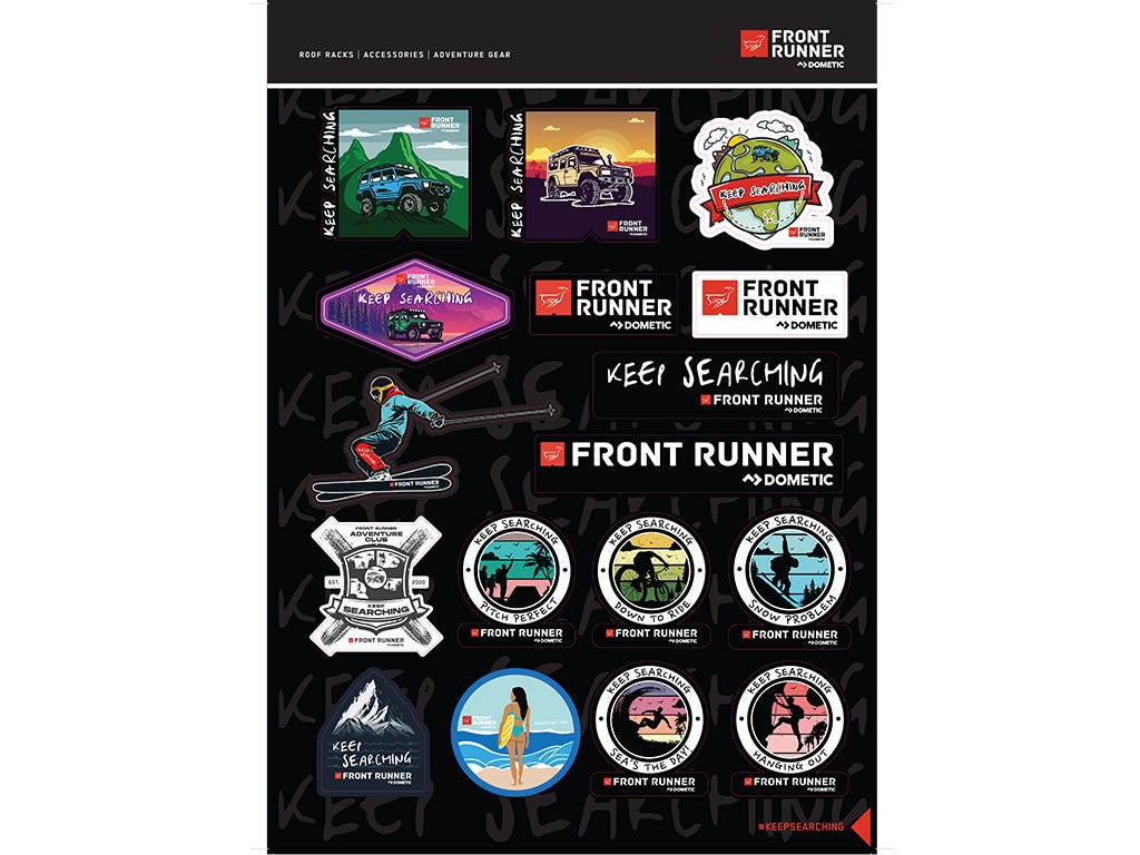 Front Runner Dometic Keep Searching Sticker